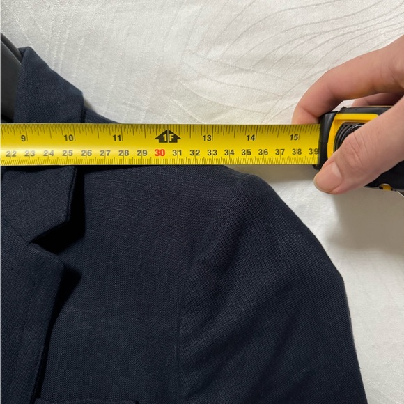 J Crew Linen Navy Blazer - Picture 7 of 9